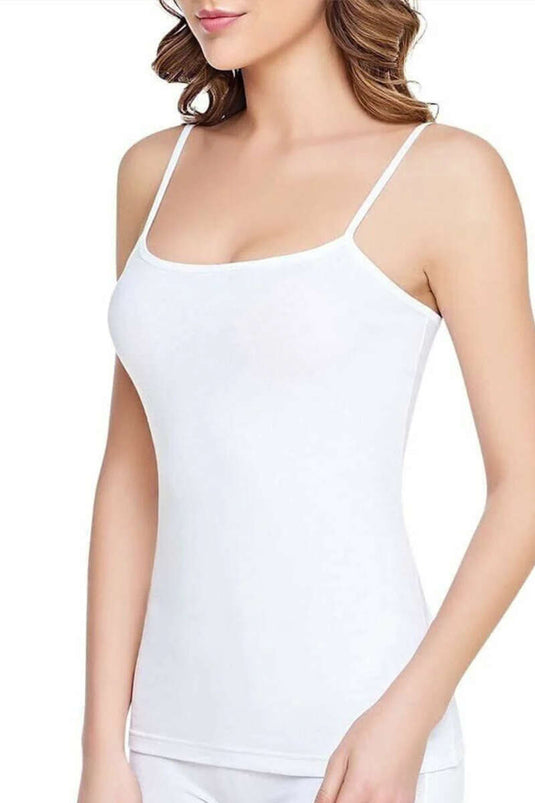 Tutku Women's 6-Piece Ribbed Rope Strap Undershirt Ten