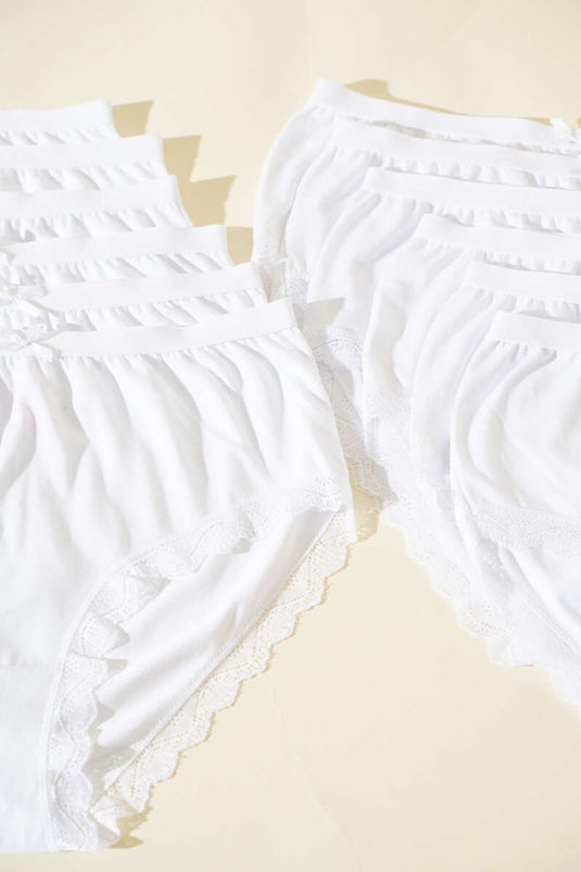 Passion Elite 12-Pack Women's Lace Bato White