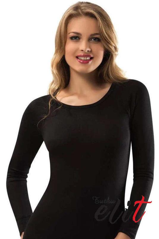 Passion Elite Women's Thermal Undershirt Black