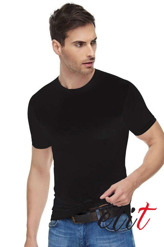 Tutku Elit Elastan Sıfır Yaka Badi Siyah