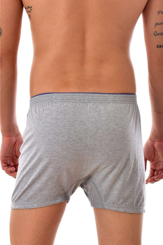 Tutku Combed Plain Men's Boxer Grey