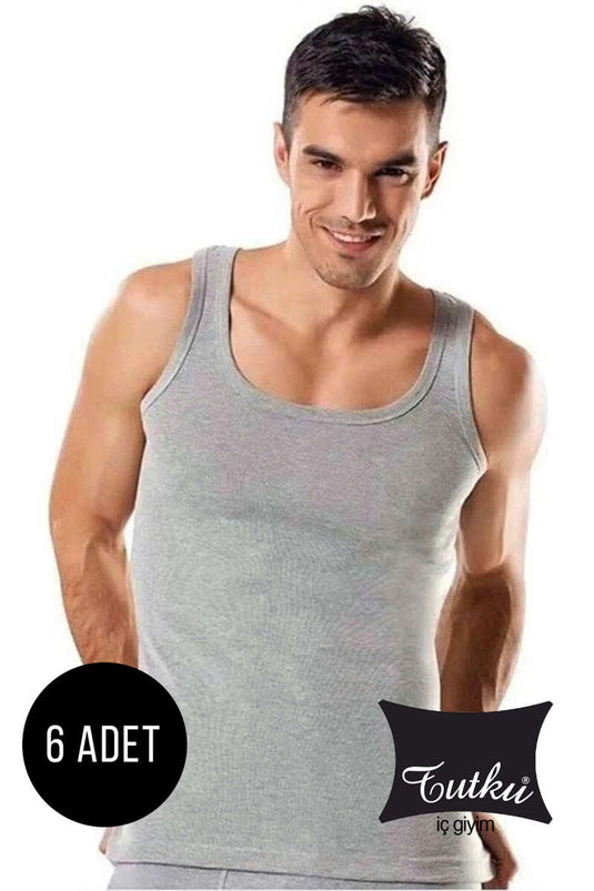 Tutku Ribanalı 6'lı Erkek Atlet Gri