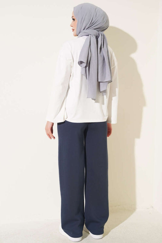 Pantalon À Poches Trois-Fil Lacivert