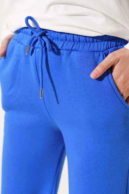 Pantaloni Blu Con Tasche Tripla