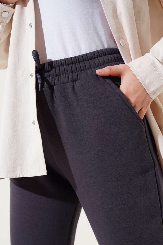 بنطال رياضي بثلاثة خيوط مدخن