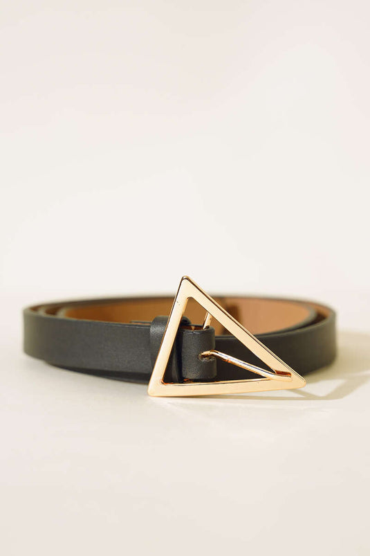 Black Belt With Triangle Buckle