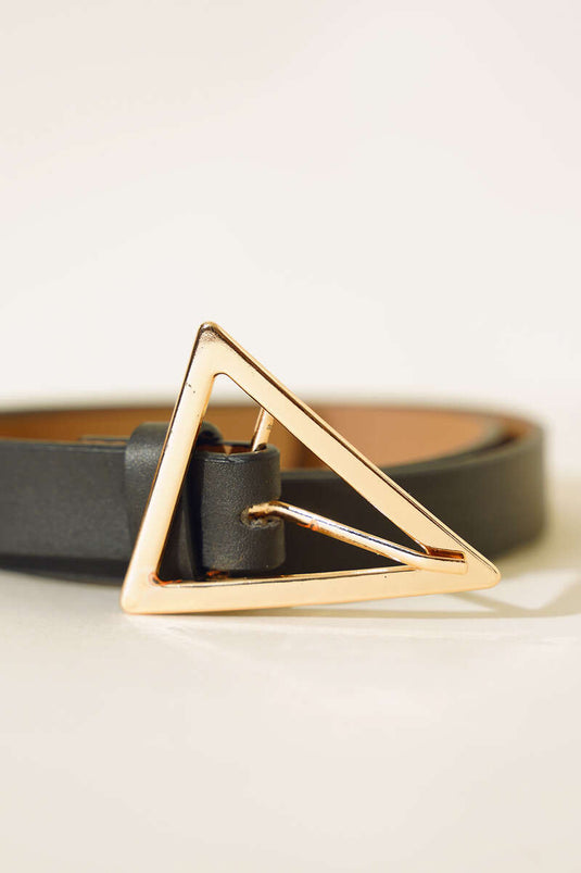 Black Belt With Triangle Buckle
