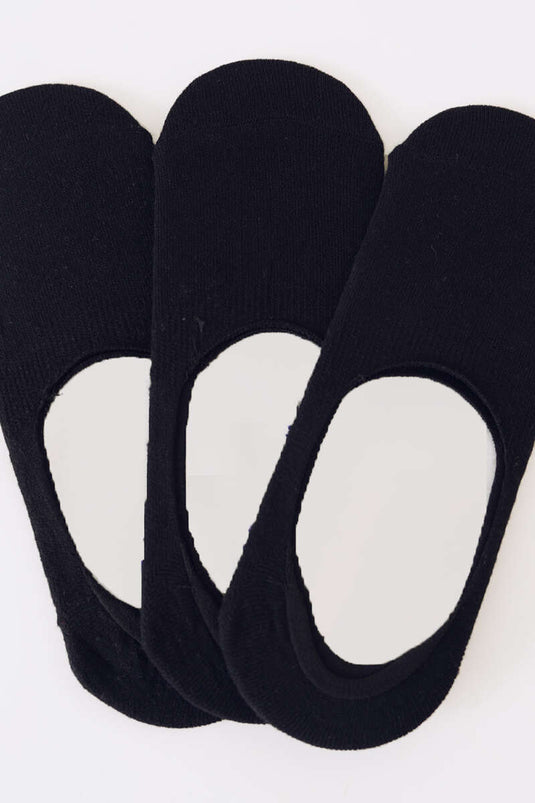 Triple Men's Ballerina Socks Black