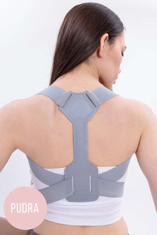 Unisex Adjustable Upright Posture Corset Powder