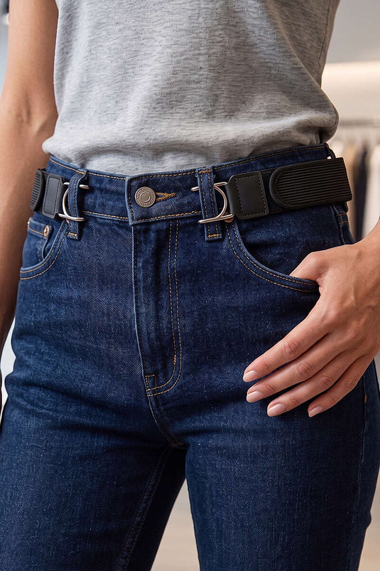 Unisex Tokasız Kemer Siyah