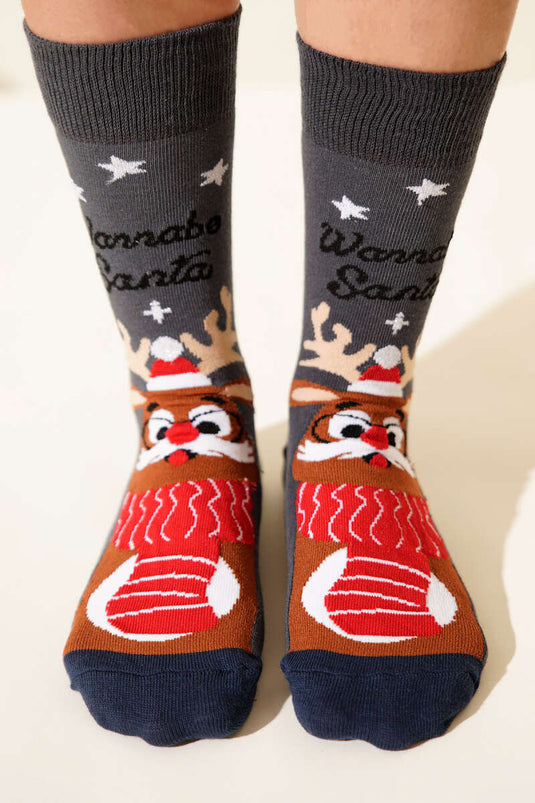 Assortiment de chaussettes de Noël unisexes (12 pièces)