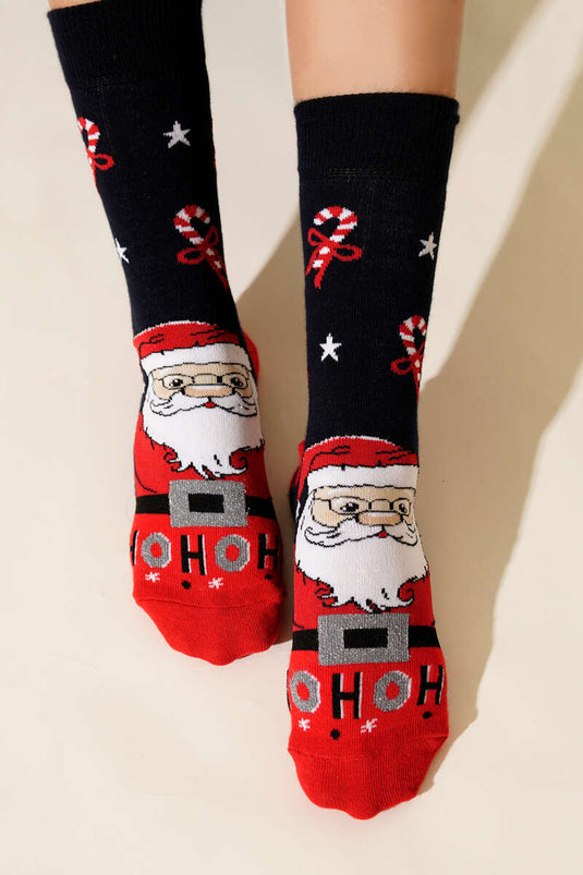 Ensemble de 4 chaussettes de Noël unisexes