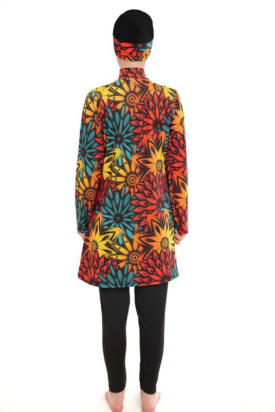 Maillot de bain hijab à motifs - 130