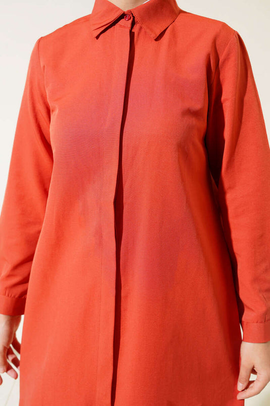 Long Model Classic Collar Tunic Tile