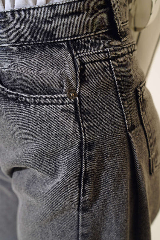 Long Casual Trousers Black Snow