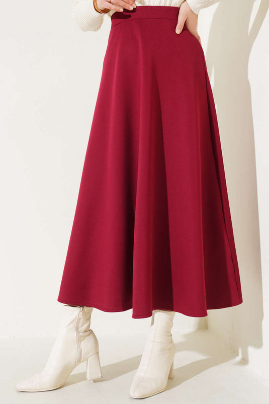 Uzun Scuba Etek Bordo