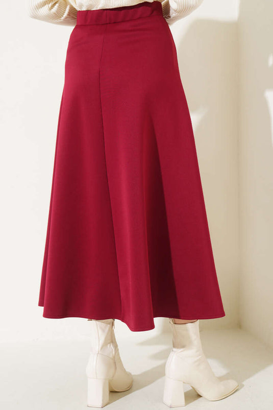 Uzun Scuba Etek Bordo