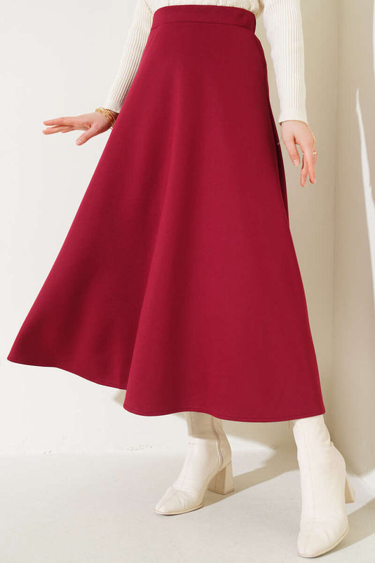 Uzun Scuba Etek Bordo