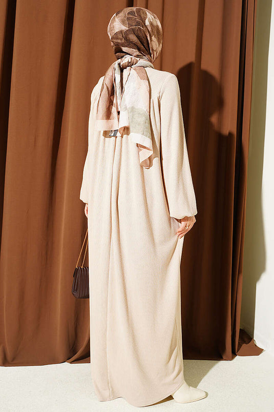 Robe À Détails Buzgü Beige