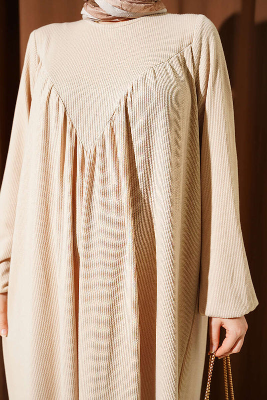 Robe À Détails Buzgü Beige