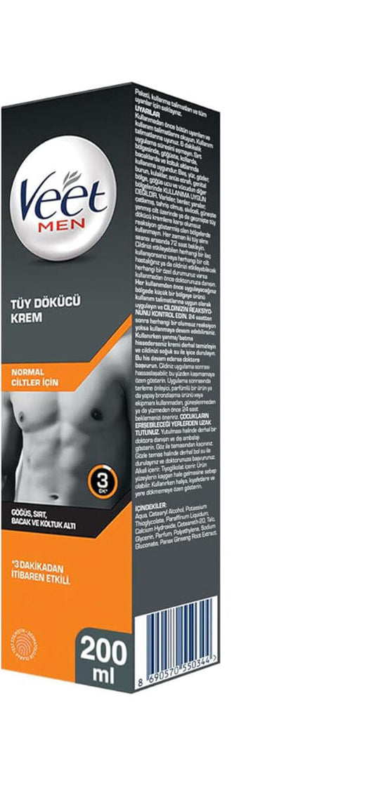 Veet Men Tüy Dökücü Krem 200 ml Normal Ciltler