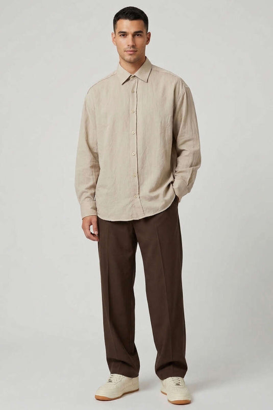 Chemise homme Venüs Kumaş beige