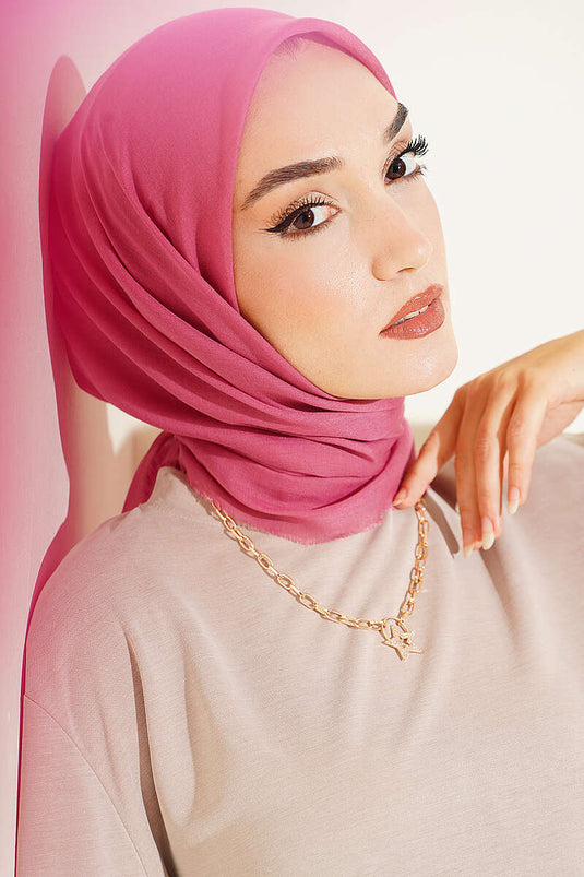Écharpe Rose Unie Vera