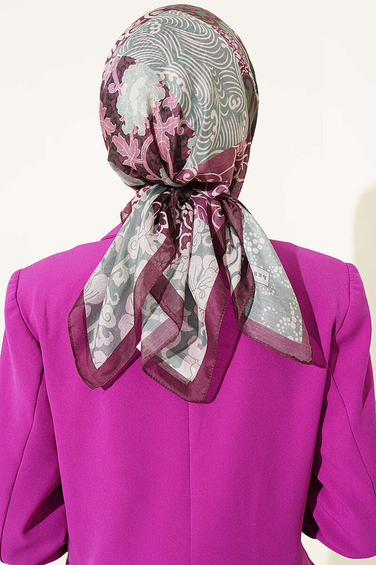 Foulard Ethnico Vera Motivo Magenta