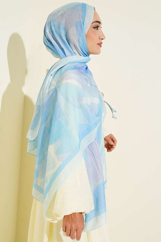 Pañuelo De Bambú Bebé Azul Vera Series