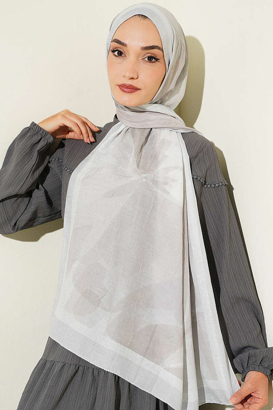 Écharpe En Bambou Gris Vera Série