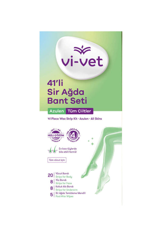 Vi-Vet 41-Piece Wax Strip Set with Azulen