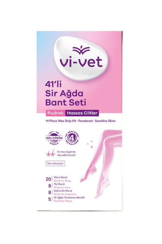 Vi-Vet 41'Lİ Sir Ağda Bant Seti Pudralı
