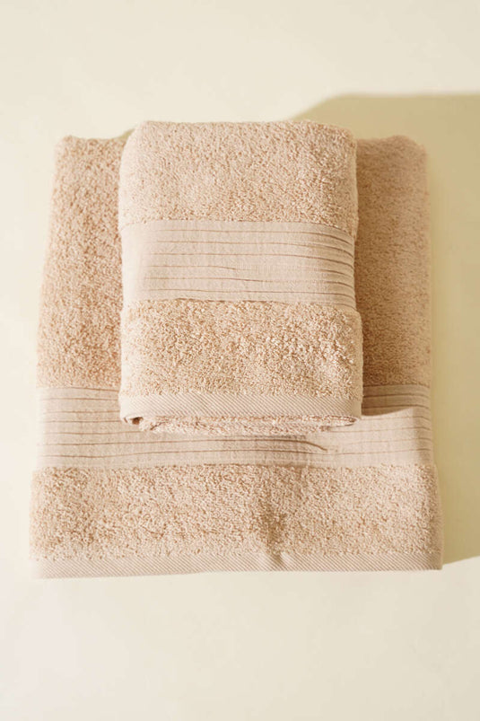 Vina Banyo Havlu 2'li Takım Bej