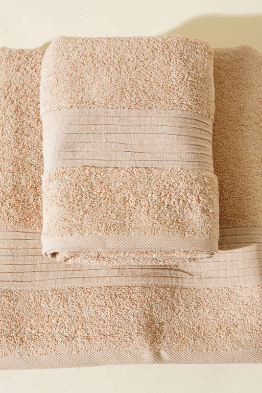 Vina Banyo Havlu 2'li Takım Bej
