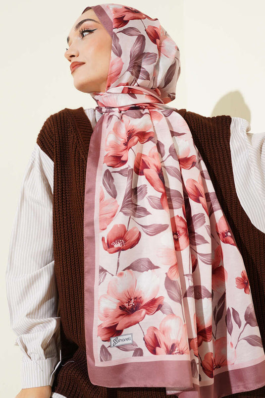 شال زهور عتيق، ورد مجفف