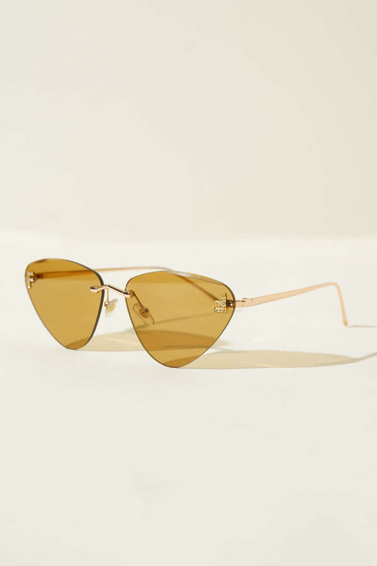 Vintage Series Triangle Glasses Brown