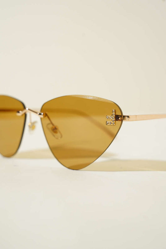 Vintage Series Triangle Glasses Brown