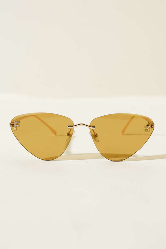 Vintage Series Triangle Glasses Brown