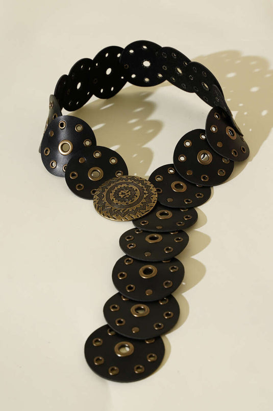Ceinture style vintage noire