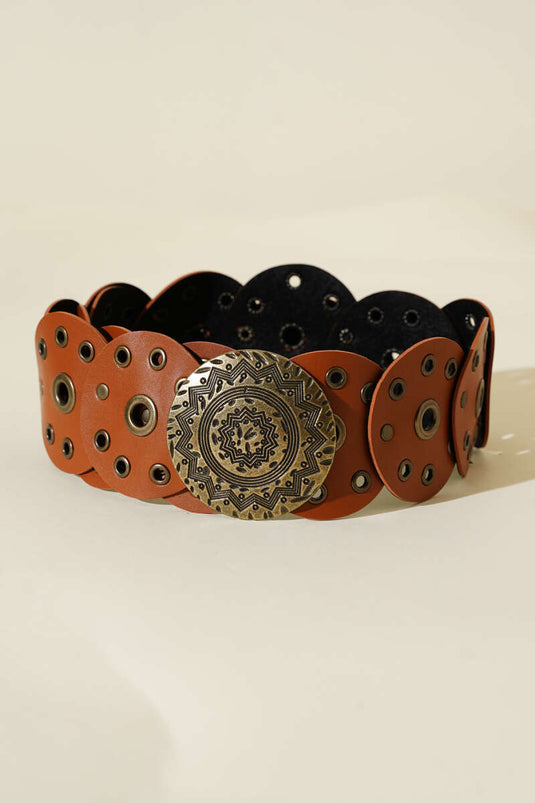 Vintage Tarzı Kemer Taba