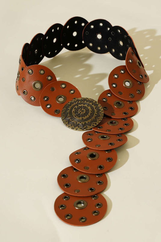 Vintage Tarzı Kemer Taba