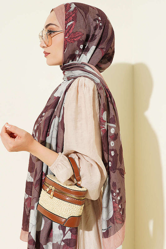 Violet Liva Modal Kraş Şal Camel