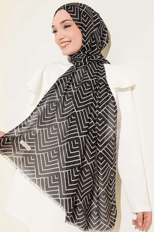 Winter Patterned Bamboo Shawl Assorted 2