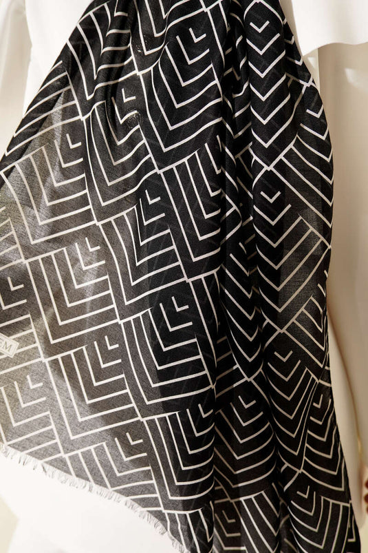 Winter Patterned Bamboo Shawl Assorted 2