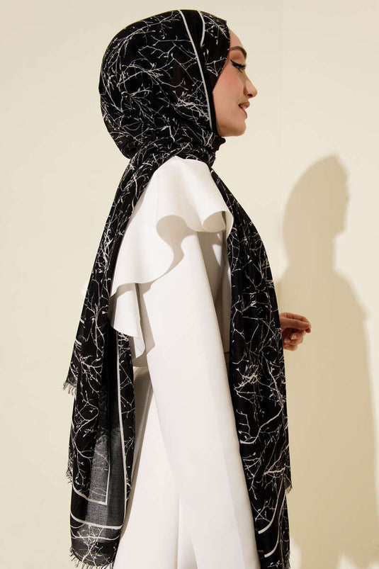 Winter Patterned Bamboo Shawl Assorted 7