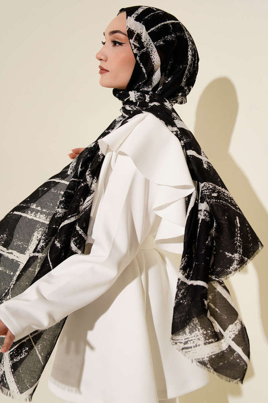 Winter Desenli Bambu Şal Asorti 8