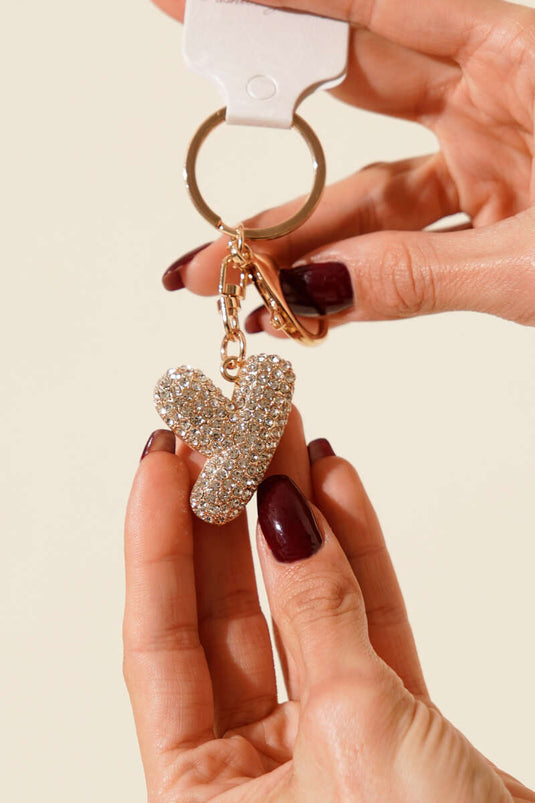 Porte-clés en pierre en forme de lettre Y