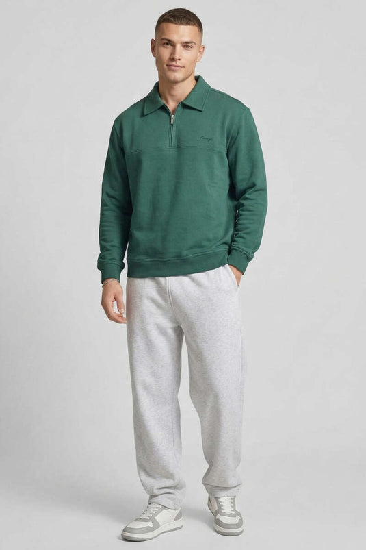 Sweat-shirt homme Yaka Change Yazılı Nefti
