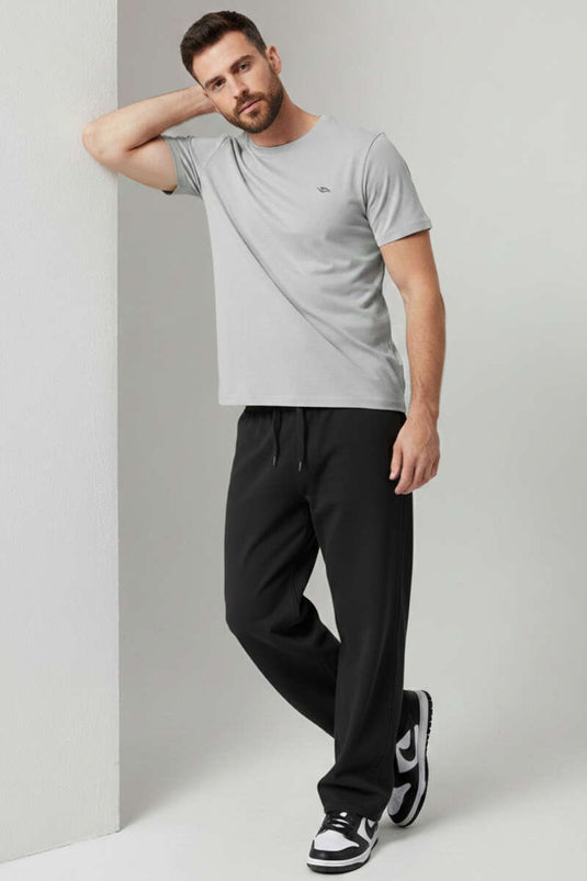 Yaka-Logo Herren Sport-T-Shirt Grau