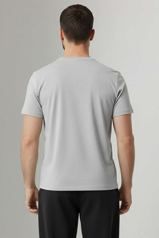 Yaka-Logo Herren Sport-T-Shirt Grau